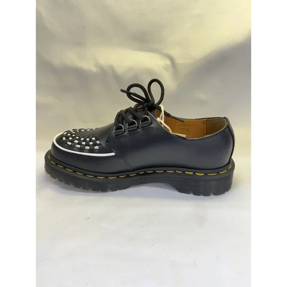 Dr. Martens Ramsey Smooth Leather Creepers Black Shoes - Women's Sz 6 - NWOB - Picture 6 of 13